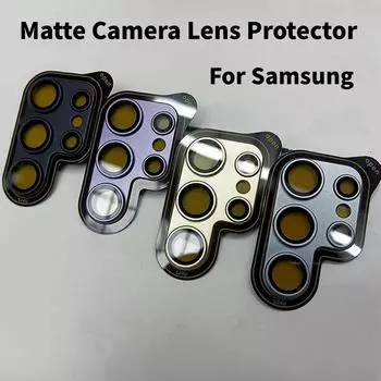 Матовый чехол, защитная пленка для камеры Samsung Galaxy S24 Ultra Plus, чехол для заднего объектива, кольцо из закаленного стекла для Samsung S24Ultra, пленка для объектива For S24 Ultra