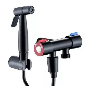 Матовый черный биде смеситель для душа биде смеситель мусульманский Ducha Higienica одинарный кран холодной воды туалетные смесители