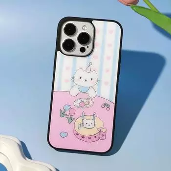Матовый черный чехол Zhitai Cartoon Frame для iPhone 16 Pro/14 Pro Max iPhone 13 Pro Max
