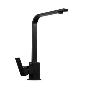 Матовый черный/матовый никелевый кухонный смеситель, вращающийся на 360 градусов, смеситель для раковины с холодной и горячей водой, серебряный кухонный кран с пазом, кран для охлаждения и нагрева серебряный