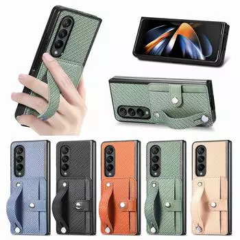 Матовый держатель для карт, складной чехол-сумка для Samsung Galaxy Z Fold 4 Fold4 Fold3 Fold5 Fold 5 3 Zfold4 5g, аксессуары для телефонов for samsung Z Fold 3 зелёный