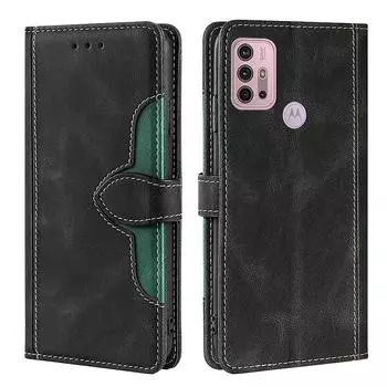 Матовый флип-чехол-кошелек для Moto G50 G30 G10 G20 G31 G41 G22 Nokia C20 C21 C01 Plus Sony Xperia 1 10, чехол из искусственной кожи, кобура, слот для карт, бампер для телефона Meizu 16XS чёрный