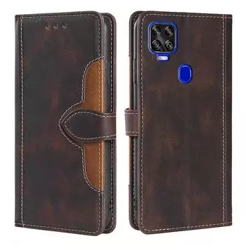 Матовый флип-чехол-кошелек для ZTE Blade A7 A7S 2020 A31 A71 20 Smart A51 A52 L9 L210 V2020 Vita V30, чехол из искусственной кожи, слот для карт, бампер для телефона Infinix GT 10 Pro (5G) чёрный