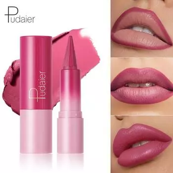 Матовый градиентный карандаш для губ Сексуальная красная помада-карандаш Мягкая водостойкая подводка для губ Стойкие помады Карандаш для губ Макияж Косметика