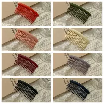 Матовый гребень для волос Заколка Головной убор Сломанные волосы Заколки Аксессуары для волос Женские Заколки для волос Женские чёрный