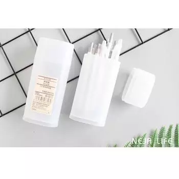 Матовый канцелярский пенал для хранения, сумка для карандашей, пенал, японский канцелярский пластиковый прозрачный пенал