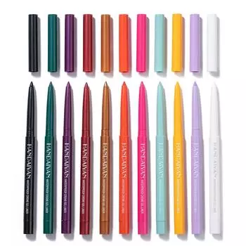 Матовый карандаш для глаз Водостойкая ручка Прецизионная долговечная подводка для глаз Гладкая вращающаяся подводка для глаз