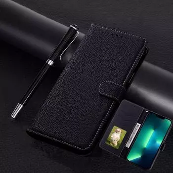 Матовый кожаный флип-чехол для Samsung Galaxy S23 Ultra S22 S21 Plus A14 A04S A53 Xiaomi Redmi Note 11 iPhone 14 13 12 11 Pro Max, чехол-кошелек с гнездом для карт For Samsung Galaxy A04S красный