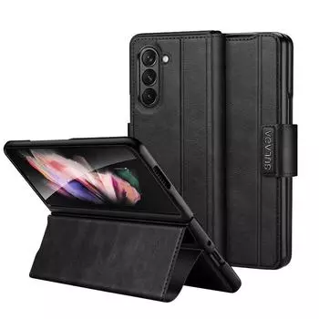 Матовый кожаный лучший защитный чехол-бумажник для Samsung Galaxy Z Fold 5 5G Fold5 Fold4 Fold2 Fold3 Fold 4 2 3, чехол-держатель для карт for Samsung Z Fold 5