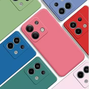 Матовый квадратный мягкий жидкий силиконовый чехол для телефона для Xiaomi Redmi Note 13 12 11 Pro 12S 11S K70E 13C 11A M4 M5 X4 X5 X6 Pro 5G 4G For Xiaomi Poco M4 Pro 4G темно-красного