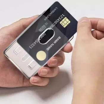 Матовый магнитный держатель для карт для автобуса, банковская карта, портативный прозрачный держатель для карт на клейкой основе для ПК, Xiaomi, Apple, Huawei, Samsung 1 Pcs