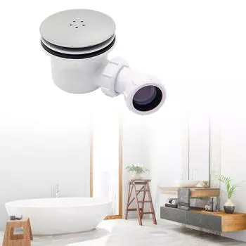 Матовый металлический поддон для душа Стильный и прочный сифон для слива душа Долговечный сифон для слива душа для отверстий 90 мм