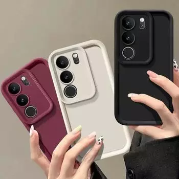 Матовый мягкий силиконовый чехол для OPPO Realme C75, защита объектива камеры, полный пакет, противоударный чехол для Realme C67 C65 C63 C55 For Realme C75 чёрный