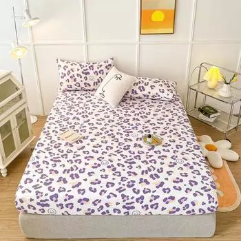 Матовый наматрасник с наволочкой, простыня одного размера для дома, комплект постельного белья полного/королевского/королевского размера Tampa de colcho Single 3pcs