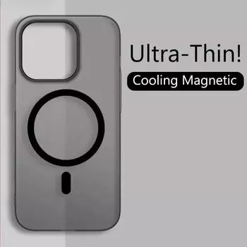 Матовый полупрозрачный магнитный чехол для телефона с защитой от падения для Iphone 7/8plus 7/8G Xs max 11 12 13 14 15 pro max Защита ПК Жесткий корпус iPhone 12