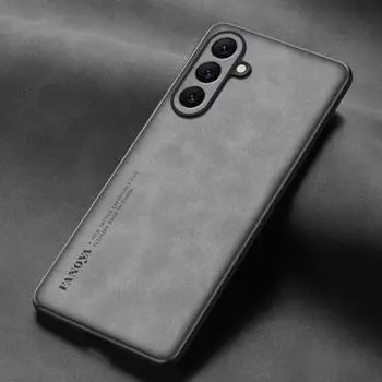 Матовый противоударный жесткий пластиковый чехол из матовой кожи для Samsung Galaxy A55 A35 A25 A15 M15 M54 M14 M55 M15 F15 5G S24FE For Galaxy F15 5G коричневый