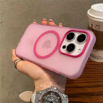 Матовый прозрачный чехол Candy Magnetic Wireless Charging для OPPO Reno 12 Pro 5G 12F 4G A60 A3 Pro A3x для Magsafe Cover Reno12 Pro 5G чёрный