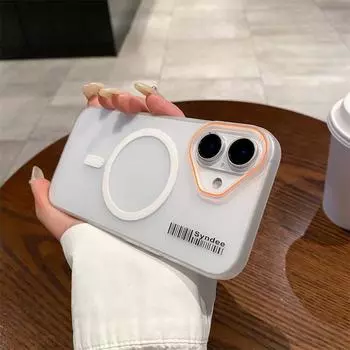 Матовый прозрачный чехол Candy Magnetic Wireless Charging для iPhone 16 15 14 13 12 11 Pro Max Plus для Magsafe Shockproof Cover iPhone 16 Pro Max белый