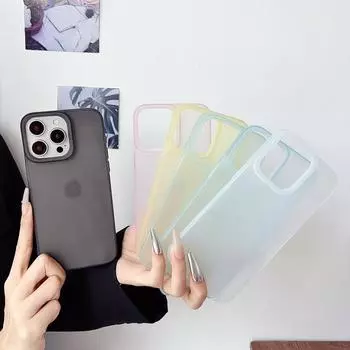 Матовый прозрачный чехол для телефона iPhone 16 15 Pro 14 Plus 13 12 Pro Max 11 ударопрочный мягкий TPU тонкий однотонный цветной чехол на заднюю панель iPhone 15 Pro Max синий