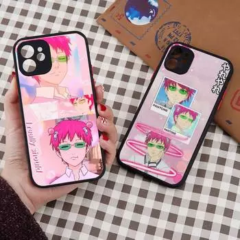 Матовый прозрачный чехол для телефона The Disasterous Life Saiki Kusuo для iphone 7 8 11 12 13 plus mini x xs xr pro max iPhone12