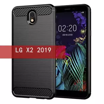 Матовый силиконовый чехол для LG X2 2019 K30 2019 LG Neon Plus Роскошные чехлы из углеродного волокна для LG Arena 2 Escape Plus Cover Coque Fundas LG X2 2019 чёрный