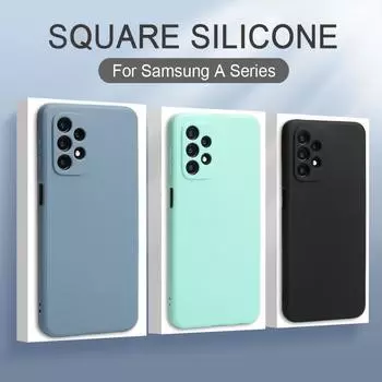 Матовый силиконовый чехол для телефона Candy для Samsung Galaxy A51 A71 A12 A22 A52 A01 A11 A21S A31 A51 A41 A71 A10S A20S A30S A50 A70 For Galaxy A11 (EU) чёрный