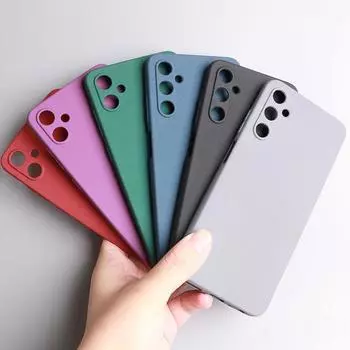 Матовый силиконовый чехол для телефона Sandstone для Samsung A05 A15 A25 A35 A55 M55 M15 A54 A34 A24 A14 M54 Мягкий матовый чехол-накладка из ТПУ for Samsung A05 чёрный