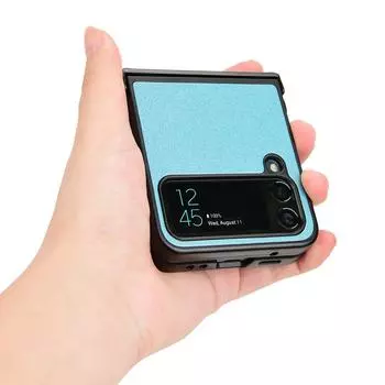 Матовый складной чехол с защитой от падения для Samsung Galaxy Z Flip4 5g Flip 4 Flip3 Flip 3 Zflip4, нескользящий жесткий чехол for Samsung Z Flip 3 чёрный