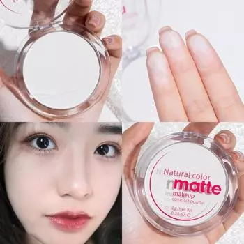 Матовый туман для макияжа, бархатная компактная пудра, водостойкий консилер, контроль жирности, пудра для лица, косметическая прессованная пудра, невидимые поры