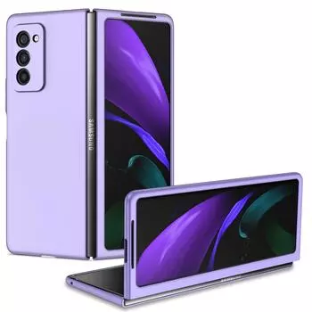 Матовый защитный складной чехол для ПК для Samsung Galaxy Z Fold 2 3 5g Fold4 Fold 4 Fold2 Fold3 Нескользящий чехол for samsung Z Fold 3 темно-синий