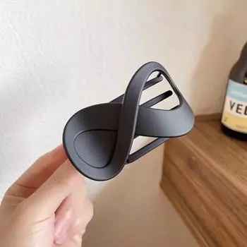 Матовый зажим для волос в форме восьмерки для женщины Ins Ветер Элегантный Темперамент Зажим-акула Модный Зажим-краб для волос для девушки