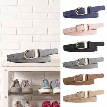 Матовый женский ремень с несколькими отверстиями, регулируемая длина, металлическая пряжка, пояс из искусственной кожи, платья, рубашки, свитера, пальто, ремень розовый