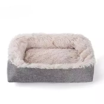 Матрас для кошек «гнездо» для домашних животных, собачья будка, двойной назначения, матрас для кошек, длинношерстный, теплый бархатный матрас для кошек, матрас для домашних животных, осенне-зимний матрас-гнездо M-61*51