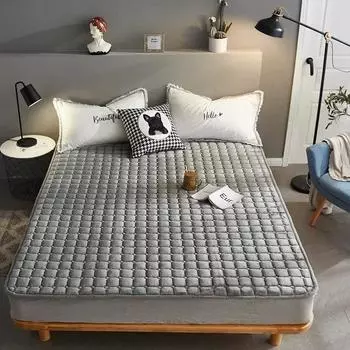 Матрас из молочного бархата, мягкая подушка, домашний коврик с татами, студенческое общежитие, складная односпальная двуспальная кровать, спальный коврик Queen King Size, 1 шт. 90x200cm