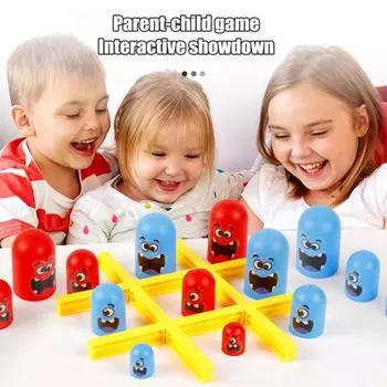 Матрешка Шахматы Настольная игра Цвет Познание Логическое мышление Тренировка 2 Игрока Дети Раннее образование Настольный Кубок Детская игрушка Малыши Мальчики Девочки синий/красный
