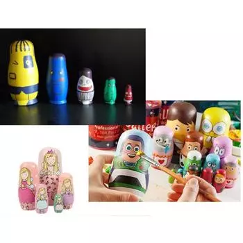 Матрешки, деревянная незавершенная матрешка, уникальный подарок, украшение для дома