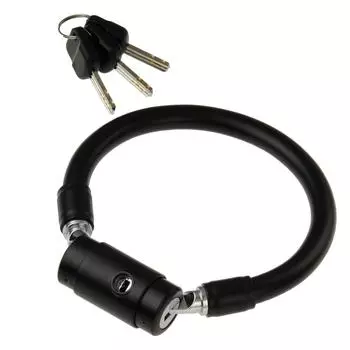 Matsuhiro цилиндровый вращающийся тросовый замок BK черный SD-600R чёрный