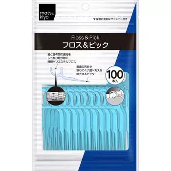 Matsukiyo All Dent Floss Puck Volume Pack Упаковка из 100 штук