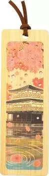 Matsumi Crafts Wooden Bookmark Kinkakuji