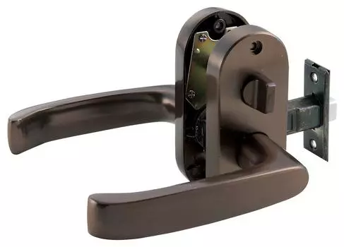 Matsuroku Easy Replacement Door Lock GATE MJ Lever Display Lock Brown Color 10736 коричневый