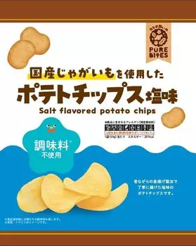 Matsuura Foods PURE BITES Соленые картофельные чипсы из отечественного картофеля 50 г x 12 пакетов