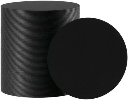 Matsuyama Paper Coaster Black Round sheets 90/1mm 2,000 чёрный