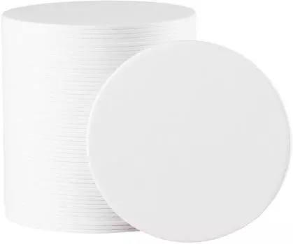 Matsuyama Paper Coaster White Round sheets 90/2mm 1,000 белый