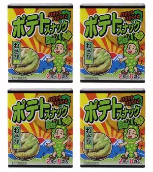 Matsuzawa Potato Snack со вкусом васаби, коробка 2 шт. x 8 x 4 коробки (1 мешок) МТ-ПС-WB4