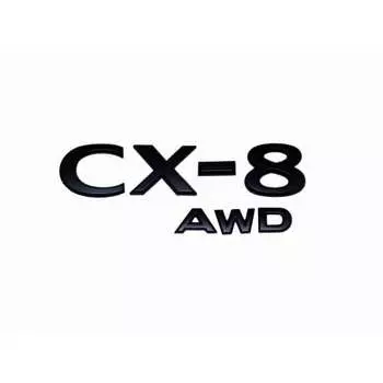 Matte black CX-8+AWD (3DA,5BA,6BA/New model) Car name emblem