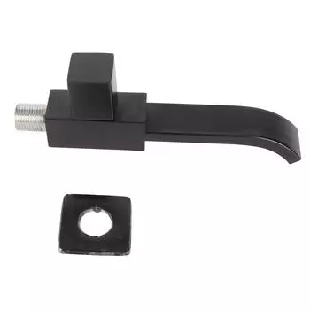 Matte Black G1/2 Wall Mount Bathroom Sink Faucet - Quick Open Single Cold Waterfall Tap in Brass United States