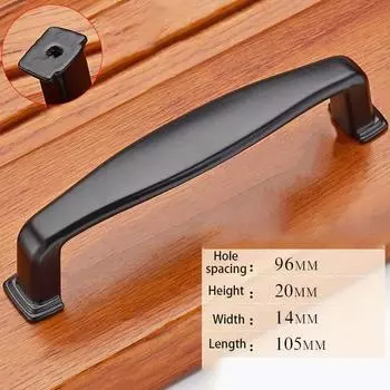 Matte Black Modern Nickel Kitchen Cabinet Handle Door Pull Drawer Knob Hardware I
