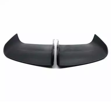 Matte Black Universal Motorcycle Winglet Aerodynamic Spoiler Wing Kit W/Adhesive