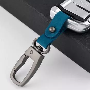 Matte Buckle Leather Key Chain Keys Organizer Round Buckle Styling Car Key Buckle Women розы красного