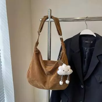 Matte women s crossbody bag large capacity pendulum shoulder bag niche small design retro